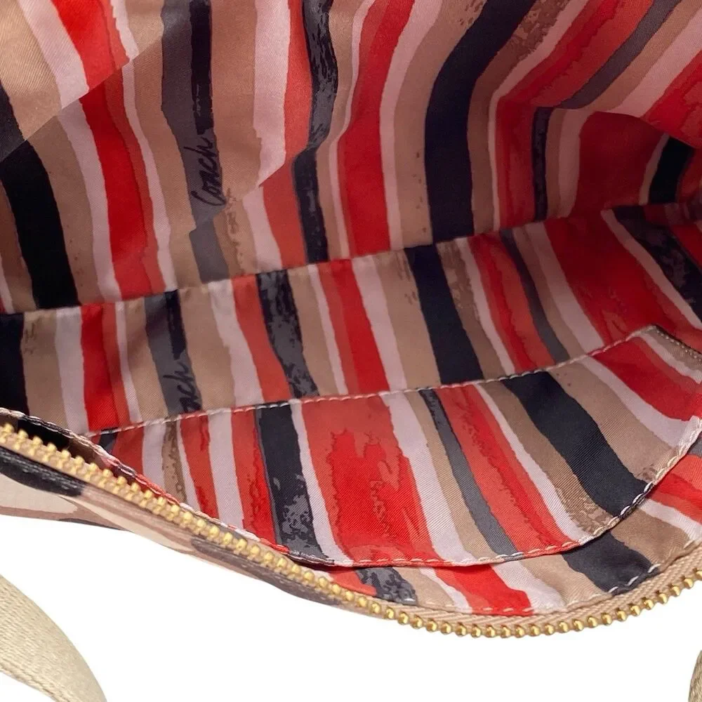 Coach Poppy Watercolor Dot East/West Swingpack Shoulder‎ Bag - Picture 12 of 16